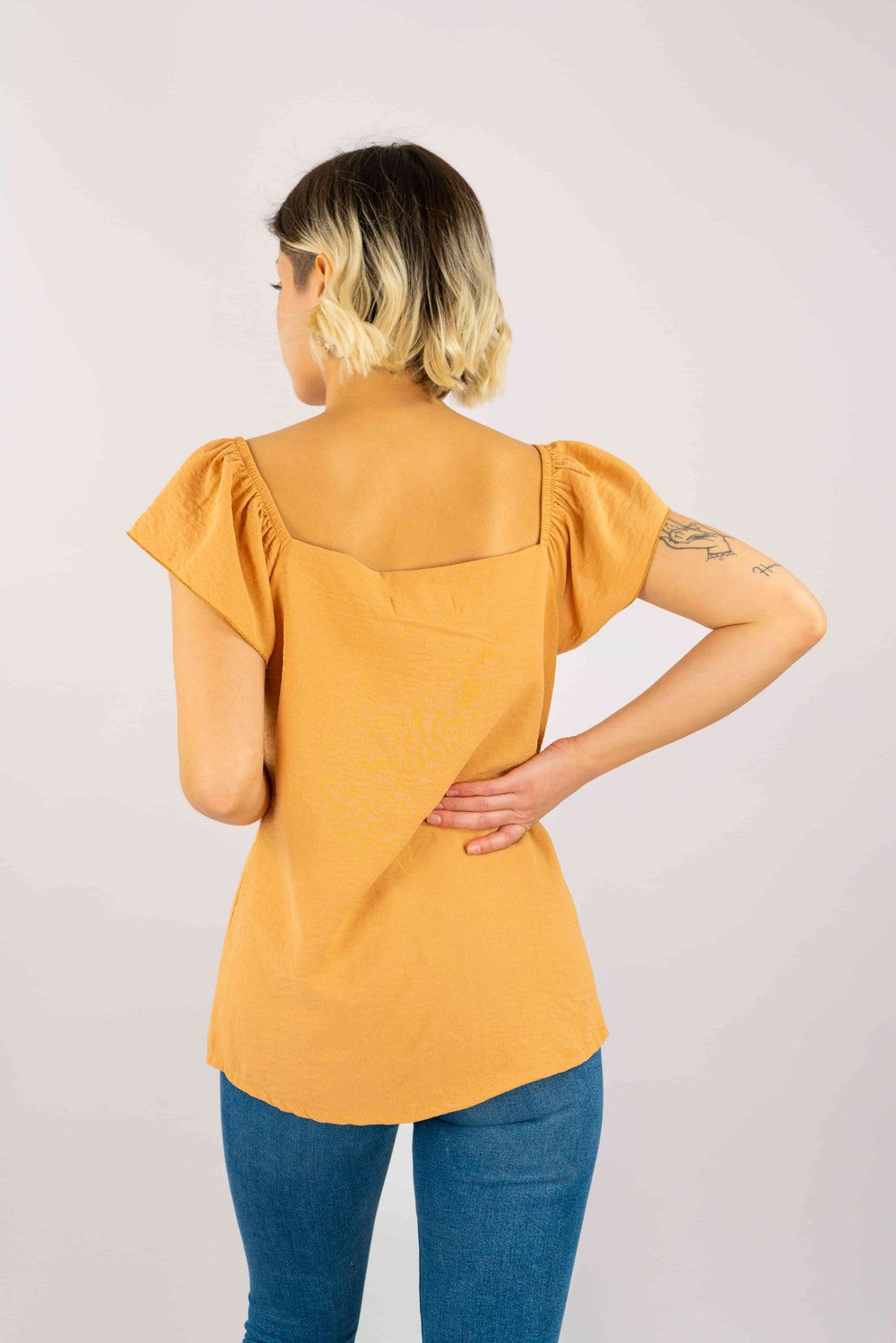 Blusa Corsario Botones En Delantero