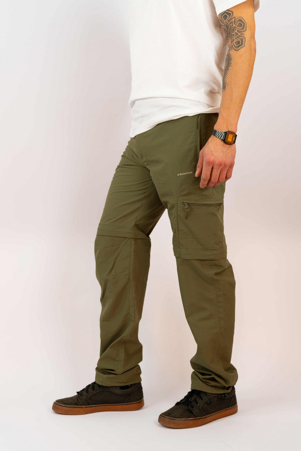 Pantalón Outdoor Convertible Bolsillo En Una Pierna Y En Trasero